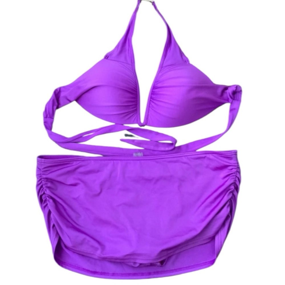 VICTORIA’S SECRET Purple Bikini Set Women’s Size Large Top & Medium Bottom